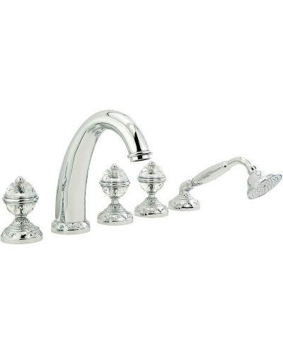 Смеситель на борт ванны Migliore Cristalia 18586 Хром