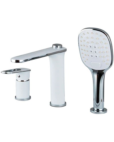 Смеситель на борт ванны Frap H49 F1149 Белый Хром