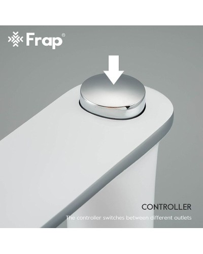 Смеситель на борт ванны Frap H49 F1149 Белый Хром