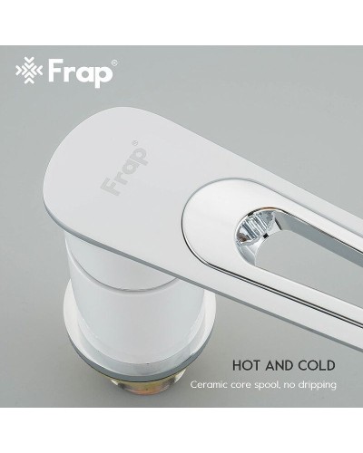 Смеситель на борт ванны Frap H49 F1149 Белый Хром