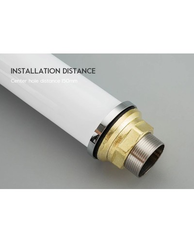 Смеситель на борт ванны Frap H49 F1149 Белый Хром