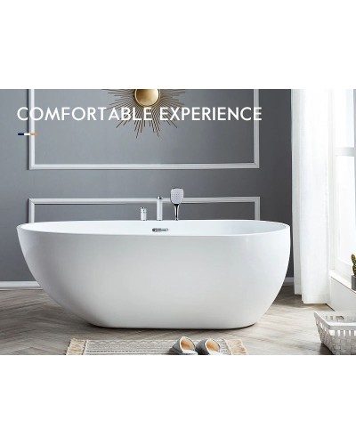 Смеситель на борт ванны Frap H49 F1149 Белый Хром