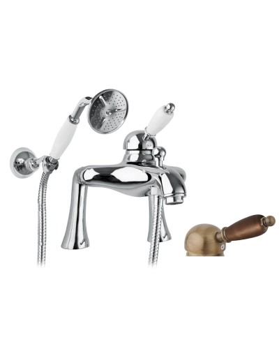 Смеситель на борт ванны с ручным душем CEZARES ELITE-PBVM-02-Nc