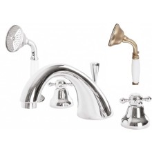 Смеситель на борт ванны с ручным выдвижным душем CEZARES GOLF-BVD-02