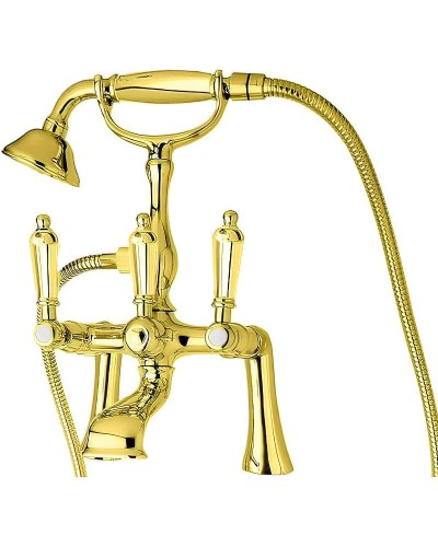 Смеситель на борт ванны Cezares FIRST-PBV-03/24-M Золото 24 карат