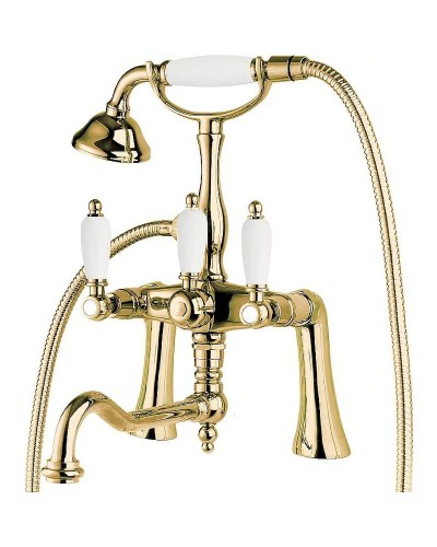 Смеситель на борт ванны Cezares First-PBV2-03/24-Bi Золото 24 карат
