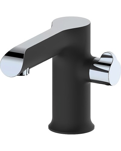 Смеситель на борт ванны Haiba HB80805-7 Черный матовый Хром