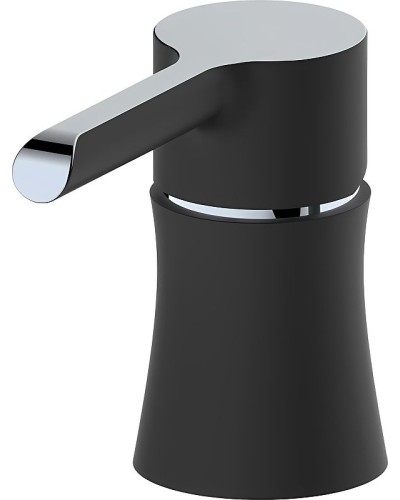 Смеситель на борт ванны Haiba HB80805-7 Черный матовый Хром