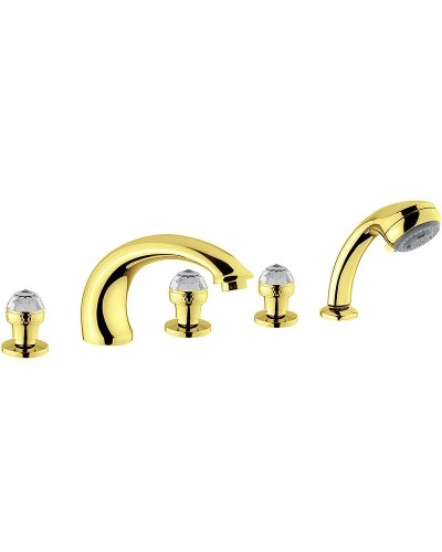 Смеситель на борт ванны Migliore Axo 18506 Золото