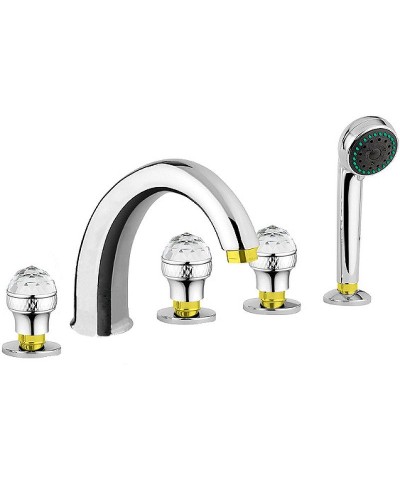 Смеситель на борт ванны Migliore Axo 18496 Хром Золото