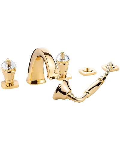 Смеситель на борт ванны Migliore Korona 27322 Золото