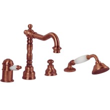 Смеситель на борт ванны Migliore Oxford 19196 с термостатом Медь