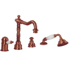 Смеситель на борт ванны Migliore Oxford 19196 с термостатом Медь