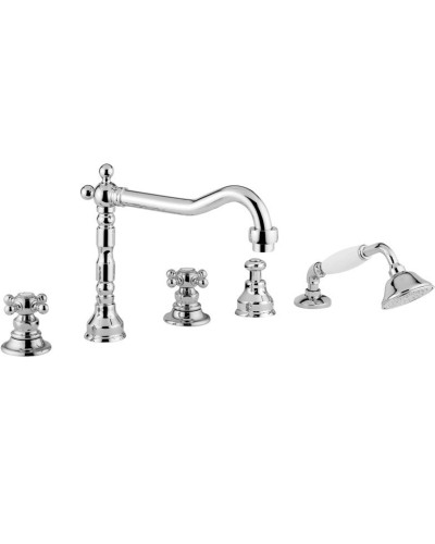 Смеситель на борт ванны Migliore Arcadia 18387 Хром