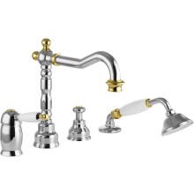 Смеситель на борт ванны Migliore Oxford 19154 Хром Золото