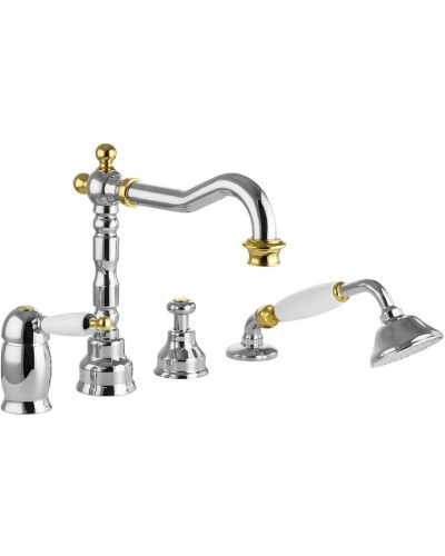 Смеситель на борт ванны Migliore Oxford 19154 Хром Золото