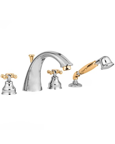 Смеситель на борт ванны Migliore Lady 18837 Хром Золото