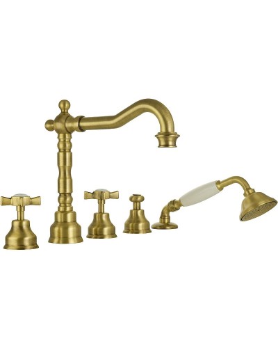 Смеситель на борт ванны Migliore Princeton 19345 Бронза