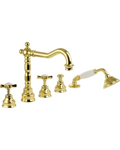 Смеситель на борт ванны Migliore Princeton 19376 Золото