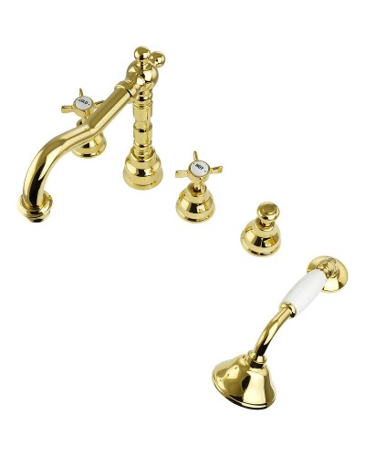 Смеситель на борт ванны Migliore Princeton 19376 Золото