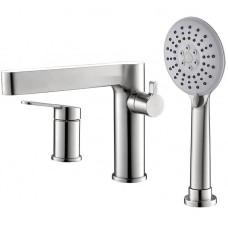 Смеситель на борт ванны BelBagno Delta DEL-BVD3-IN Сатин