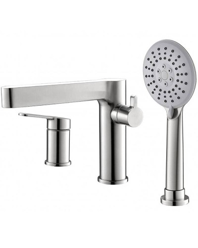 Смеситель на борт ванны BelBagno Delta DEL-BVD3-IN Сатин