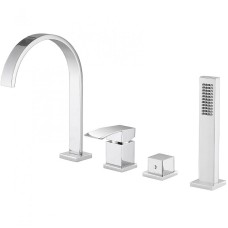 Смеситель на борт ванны Abber Wasserfall AF8613 Хром