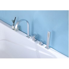 Смеситель на борт ванны Abber Wasserfall AF8613 Хром