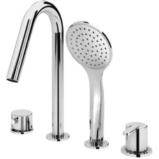 Смеситель на борт ванны Cezares Leaf LEAF-BVDM4-01 Хром