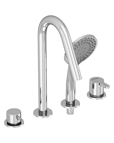 Смеситель на борт ванны Cezares Leaf LEAF-BVDM4-01 Хром