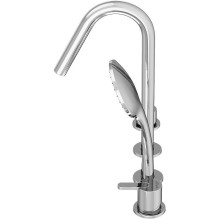 Смеситель на борт ванны Cezares Leaf LEAF-BVDM4-01 Хром