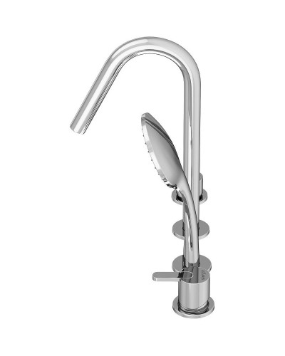 Смеситель на борт ванны Cezares Leaf LEAF-BVDM4-01 Хром