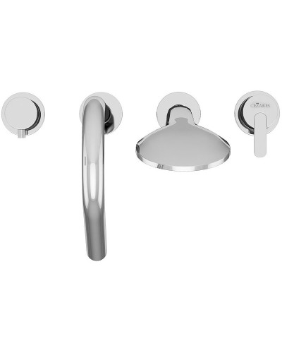 Смеситель на борт ванны Cezares Leaf LEAF-BVDM4-01 Хром