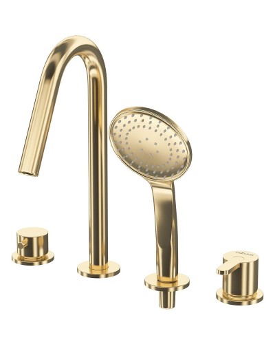 Смеситель на борт ванны Cezares Leaf LEAF-BVDM4-SR Sunrise