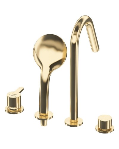 Смеситель на борт ванны Cezares Leaf LEAF-BVDM4-SR Sunrise