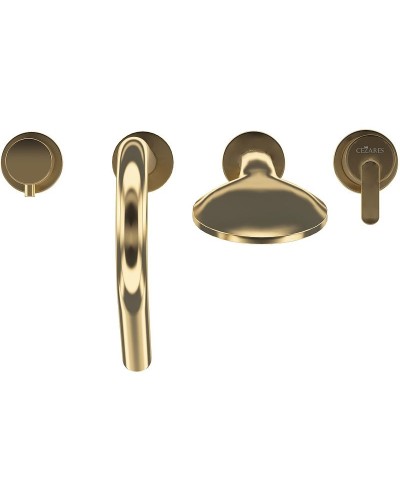 Смеситель на борт ванны Cezares Leaf LEAF-BVDM4-SR Sunrise