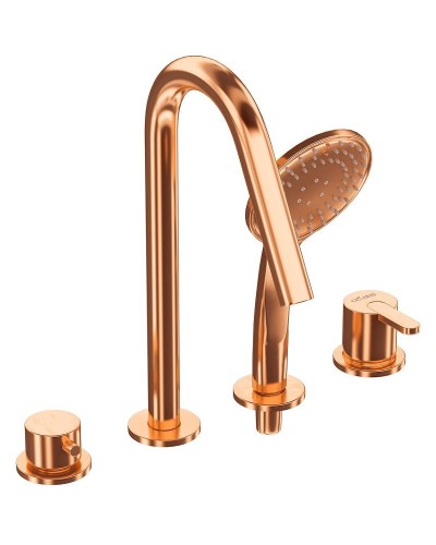 Смеситель на борт ванны Cezares Leaf LEAF-BVDM4-SS Sunset