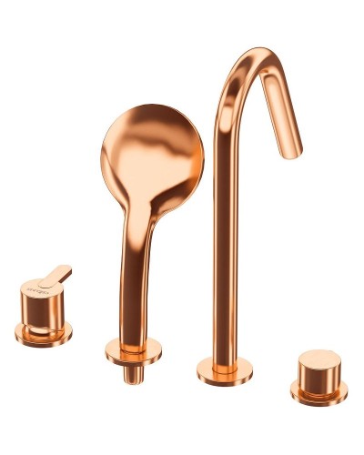 Смеситель на борт ванны Cezares Leaf LEAF-BVDM4-SS Sunset