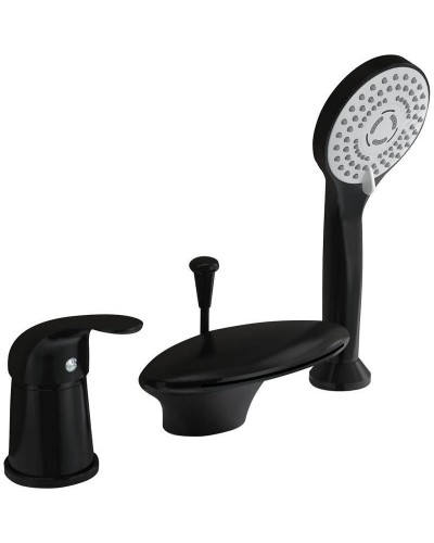 Смеситель на борт ванны Orange Iris M41-333b Черный матовый