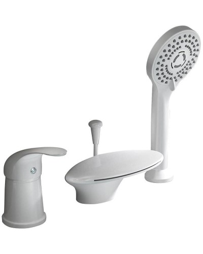 Смеситель на борт ванны Orange Iris M41-333w Белый