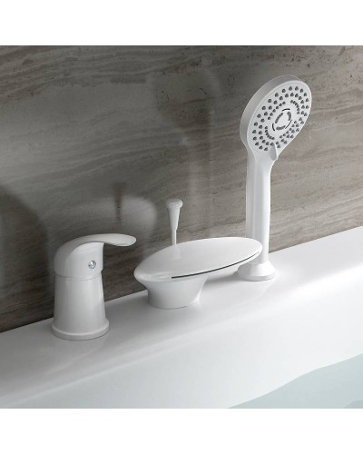 Смеситель на борт ванны Orange Iris M41-333w Белый