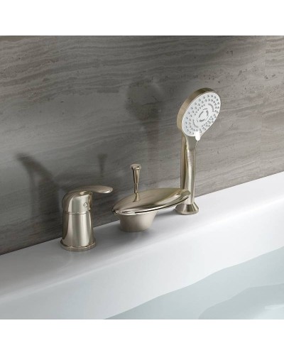 Смеситель на борт ванны Orange Iris M41-333ni Никель