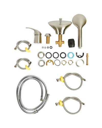 Смеситель на борт ванны Orange Iris M41-333ni Никель