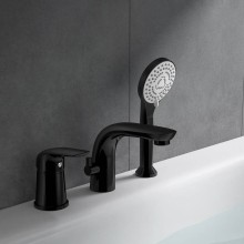 Смеситель на борт ванны Orange Otto M22-333b Черный матовый