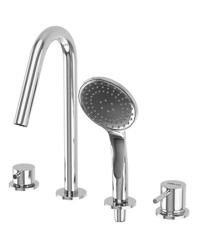 Смеситель на борт ванны Cezares Leaf LEAF-BVDM4-L-01 Хром