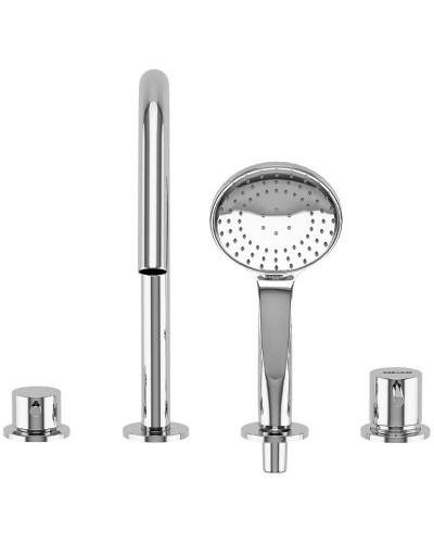 Смеситель на борт ванны Cezares Leaf LEAF-BVDM4-L-01 Хром