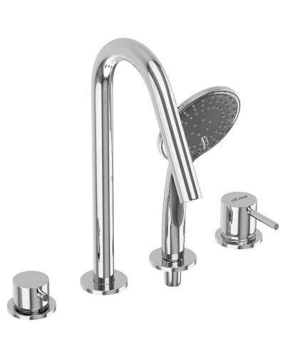 Смеситель на борт ванны Cezares Leaf LEAF-BVDM4-L-01 Хром