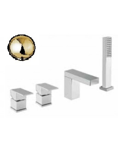 Смеситель на борт ванны на 4 отверстия CEZARES UNIKA-BVD4-03/24