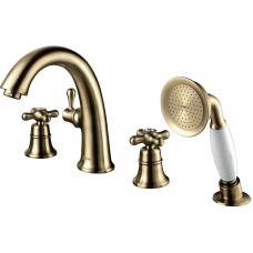 Смеситель на борт ванны Lemark Vintage LM2841B Бронза