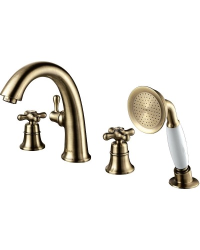 Смеситель на борт ванны Lemark Vintage LM2841B Бронза